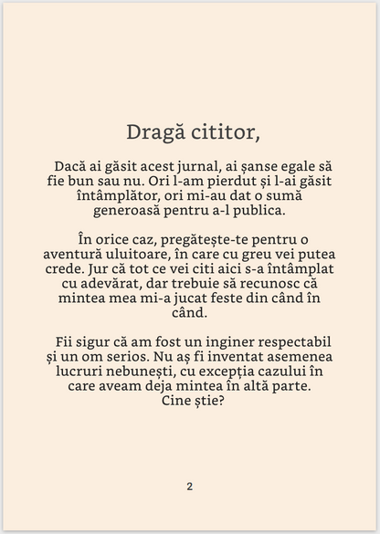 VOLUMUL 1 Cartea Jurnalul lui Popescu (cu autograf)