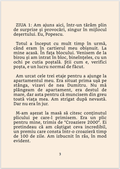 VOLUMUL 1 Cartea Jurnalul lui Popescu (cu autograf)